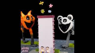  New BIG SMILING CRITTERS MONSTER FOX vs PANDA - Poppy Playtime Chapter 3 with polymer clay