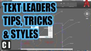 AutoCAD Text ArrowsLeaders Tips Tricks & Styles Multi Leader Tutorial  2 Minute Tuesday