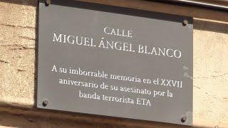 Imbroda descubre una placa en homenaje a Miguel Ángel Blanco