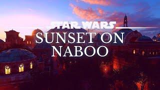 Star Wars 4K Ambience  Sunset On Naboo  Sleep Study Ambient Noise  No Music 8 Hrs.