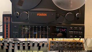 Analog Recording Fostex Model 80 of Behringer RD-8 PRO-1 CRAVE MS-101 & Bass Station 2