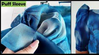 Very Easy Puff Sleeve Cutting And Stitching  Stitching Tips And Tricks  Stitch By Stitch