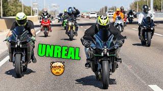 WORLDS FASTEST SUPERBIKES TAKEOVER THE HIGHWAY   Miami Meet FT. Ninja H2 Fireblade ZX10r R1