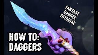 HOW TO MAKE FANTASY CRYSTAL DAGGERS Prop dagger tutorial