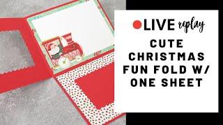  Cute Christmas Fun Fold Using a Sheet of Cardstock