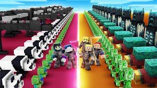 WER HAT DIE STÄRKSTE MINECRAFT MONSTER ARMEE? RANDOMIZER 2vs3 BATTLE