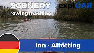 40 min rowing scenery - River Inn - Germany - Altötting