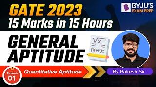 General Aptitude for GATE  General Aptitude Marathon Class  Quantitative Aptitude  BYJUS GATE