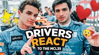 Carlos Sainz and Lando Norris React to the MCL35