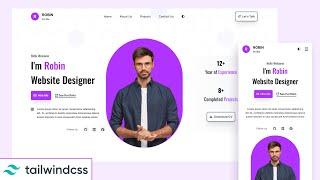 How to make a responsive portfolio website with tailwind CSS