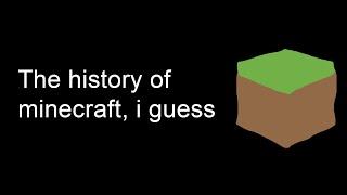 the entire history of minecraft i guess