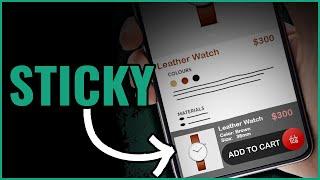 Add Sticky Add To Cart Button Without Apps Copy & Paste to Boost Your Shopify Conversion Rate