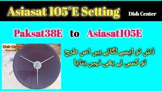 Asiasat 3s 105°E dish setting  paksat38 to asiasat105 Dish setting on 4feet feet dish  Dish center