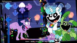 FNF Smiling Critters All Vs Corrupted Twilight Sparkle Sings Dusk Till Dawn - Friday Night Funkin