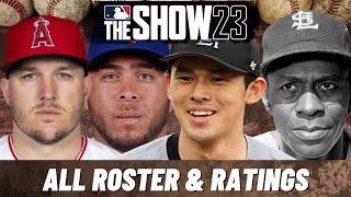 MLB The Show 23 - All Player Ratings MLB WBC Legends and Negro Leagues