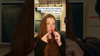 pov I’m doing your makeup in the back of class #asmr #asmrmakeup