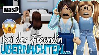 ich ÜBERNACHTE  bei meiner FREUNDIN ‍️ in BROOKHAVEN  Roblox Roleplay Story RP DEUTSCH