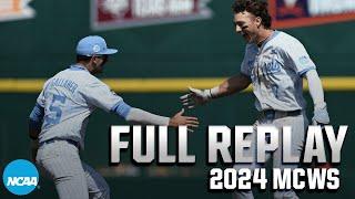 North Carolina vs. Virginia 2024 Mens College World Series  FULL REPLAY