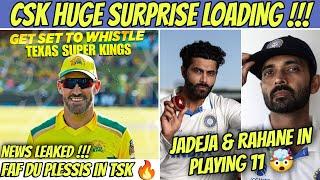 Faf Du Plessis Surprise Entry To CSK  Jadeja and Rahane In WtC Finals