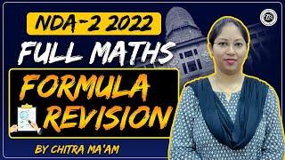 NDA Maths Formula Revision  NDA Full Maths Formula Revision  Chitra Mam