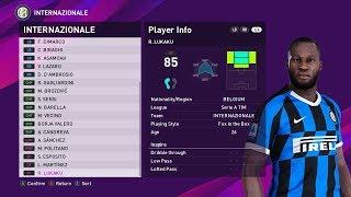 Inter Milan Players Faces & Ratings PES 2020