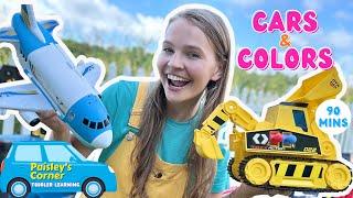 Toddler Learning Video - Learn Colors & Vehicles for Kids  Best Toy Learning Video for Toddlers