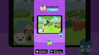 Learn about animals with the Studycat - Learn English app 