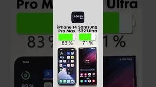 iPhone 14 Pro Max vs. Samsung Galaxy S22 Ultra Battery TestSubscribe for more 