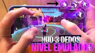 LOS MEJORES HUD BRASILEÑO A 3 DEDOS  Nivel EMULADOR  Garena Free Fire