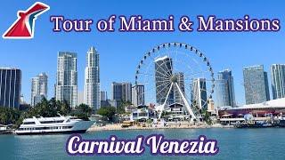 Miami Boat Tour Vlog Mansions & Miami skyline