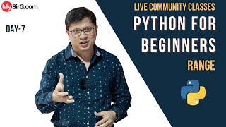 Range in Python  LIVE Community Classes  MySirG