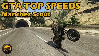 Fastest Motorcycles Manchez Scout - GTA 5 Best Fully Upgraded Bikes Top Speed Countdown