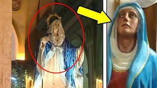 7 Estatuas de la Virgen Captadas en Cámara  BrainMan