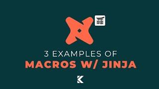 How to Use Jinja w dbt Macros 3 Examples