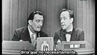 Dalí en un programa de entretenimientos español