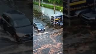Flooding in Dania Beach Florida 72023 #floods #floridaweather #flooding