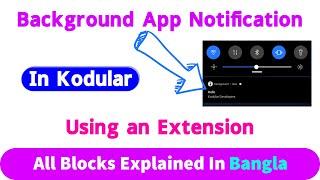 How to set Background App Notification In Kodular Bangla  World ICT Touch