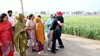 Surprise Visit EMOTIONAL VIDEO CANADA TO  PIND