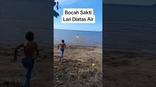 Bocah sakti lari di atas air