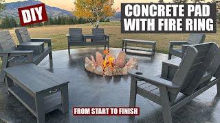 I Made a DIY Round Concrete Fire Pit