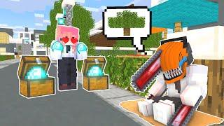 Minecraft Minecraft Monster School  Poor Chainsaw Man Love Rich Girl 5  - Minecraft Animation