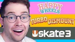 I Went On A YouTube Nostalgia Trip.. Happy Wheels Turbo Dismount Skate 3