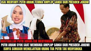 Putri Ariani Syok Inilah Isi Amplop Sangu Dari Presiden Jokowi Yang Bikin Penasaran