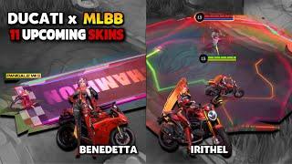 DUCATI x MLBB and 11 UPCOMING SKINS SKILL EFFECTS ON MOBILE LEGENDS DATE RELEASE