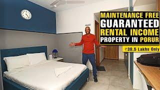 #1416 Maintenance free Guaranteed Rental income property in Chennai Porur  ₹38.5 lakhs
