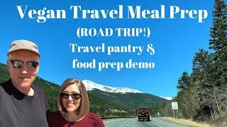 Vegan Travel Meal Prep Travel pantry and food prep demo by Nutmeg Notebook