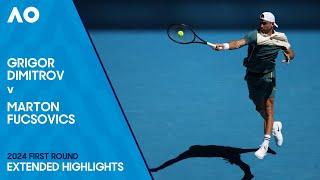 Grigor Dimitrov v Marton Fucsovics Extended Highlights  Australian Open 2024 First Round