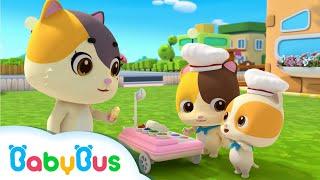 Bayi Kucing menjual Es Krim Enak  Lagu Anak-anak  BabyBus Bahasa Indonesia