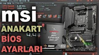 MSI Anakart BİOS Ayarları - Performans Overclock Undervolt 2024