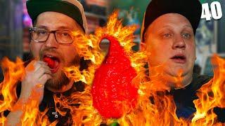 Едим свежий перец Carolina Reaper